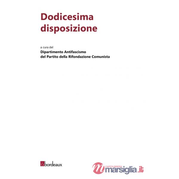 Dodicesima disposizione