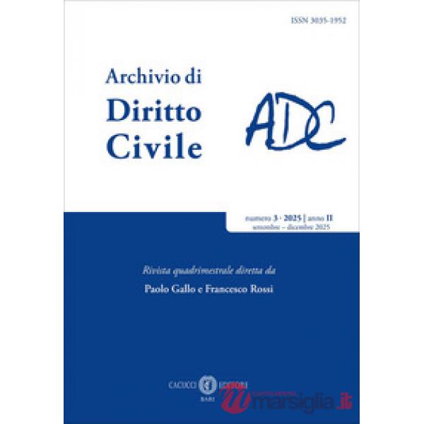 Rivista archivio di diritto civile