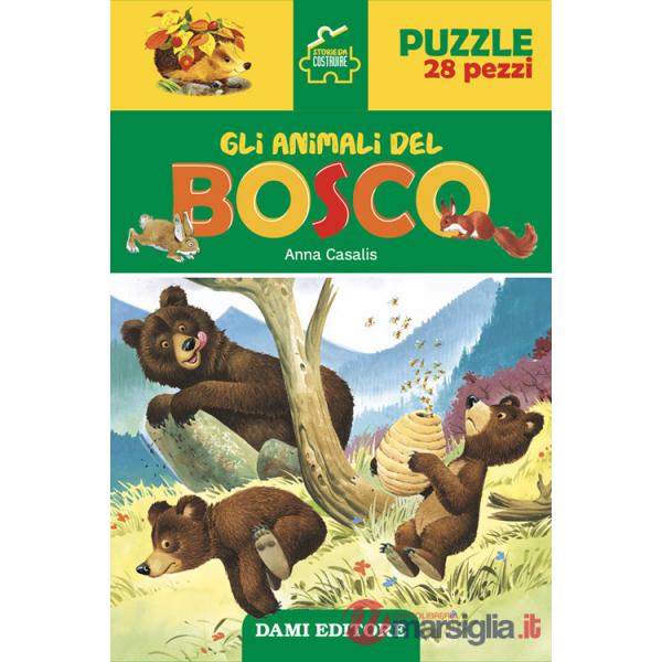 Animali del bosco. Storie da costruire. Ediz. a colori. Con puzzle 28 pezzi (Gli)