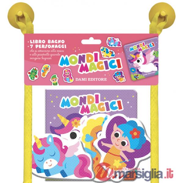 Mondi magici. Libri bagno. Ediz. illustrata. Con 7 sagome di personaggi