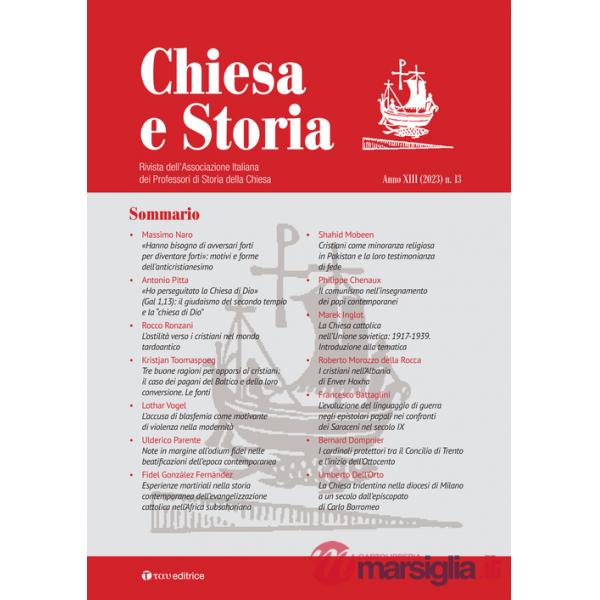 Chiesa e storia. Rivista dell'Associazione Italiana dei Professori di Storia della Chiesa (2023). Vol. 13