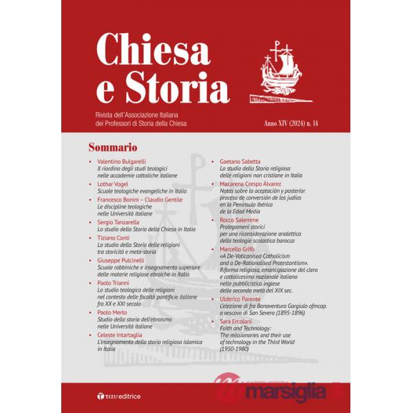 Chiesa e storia. Rivista dell'Associazione Italiana dei Professori di Storia della Chiesa. Vol. 14