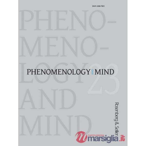 Phenomenology and mind (2022). Vol. 23: Phenomenology, axiology, and metaethics