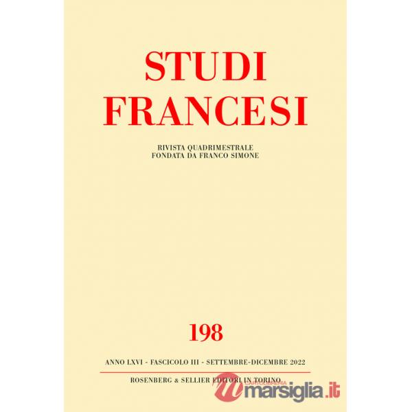 Studi francesi. Vol. 198