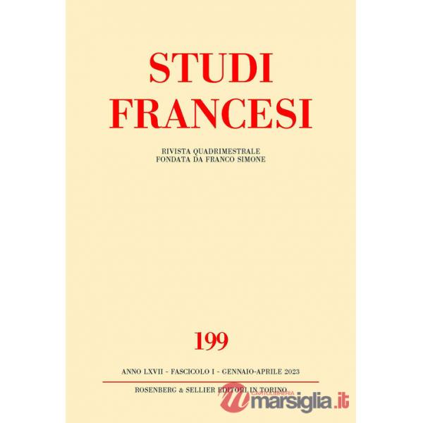 Studi francesi. Vol. 199: Yves Bonnefoy cent ans (1923-2023). Rencontres