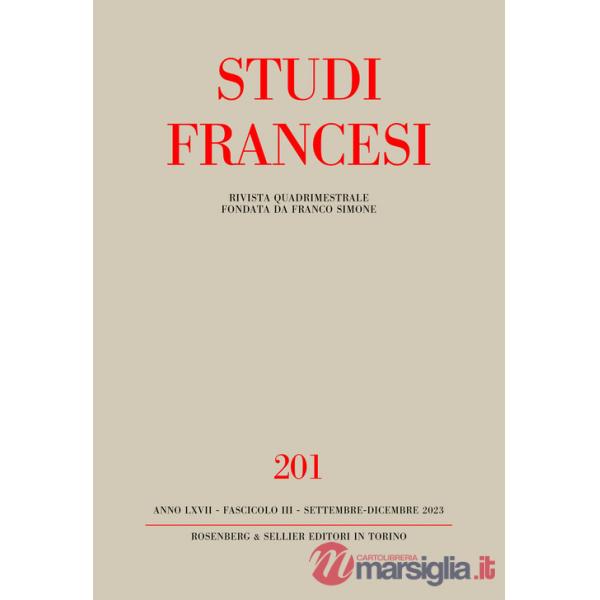 Studi francesi (2023). Vol. 201
