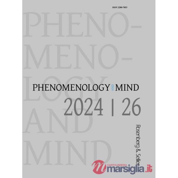 Phenomenology and mind. Ediz. inglese e tedesca (2024). Vol. 26