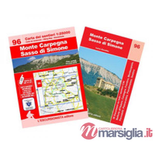 Monte Carpegna Sasso Di Simone. Carta dei sentieri 1:25000. Con guida escursionistica