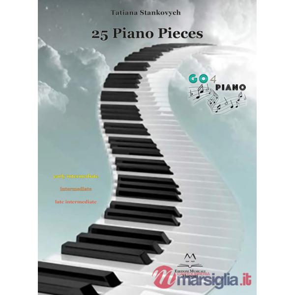 25 piano pieces. Early intermediate, intermediate, late intermediate. Partitura