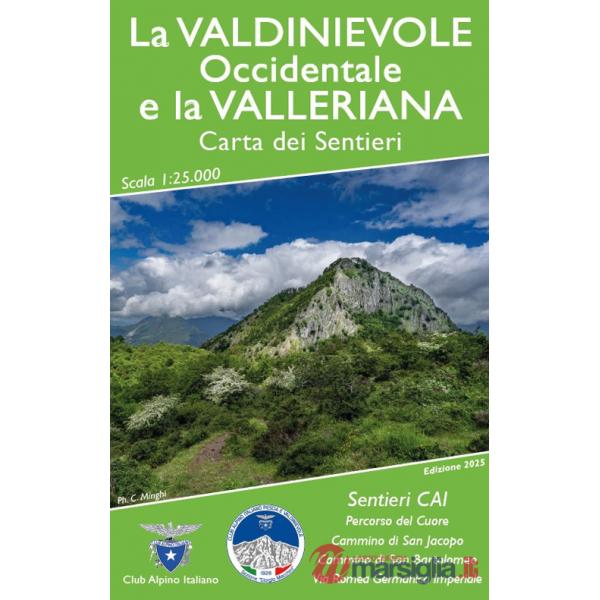 Valdinievole occidentale e la Valleriana. Carta dei sentieri. Ediz. integrale (La)