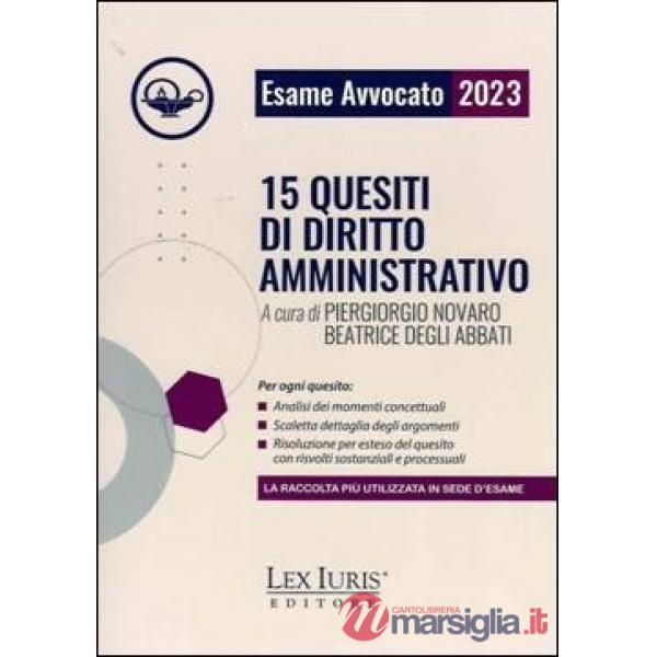 15 quesiti di diritto amministrativo