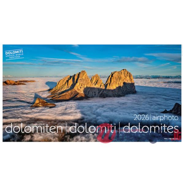 Dolomiten. Dolimiti. Airfhoto. Calendario 2026