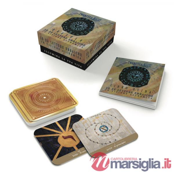 22 lettere ebraiche in versione alchemica. Ediz. illustrata. Con 22 carte oracolo (Le)