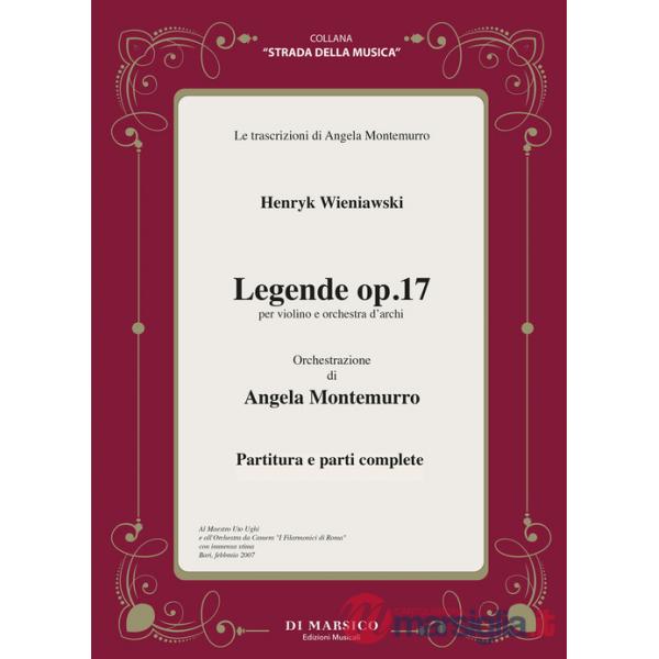 Legende Op.17. Per violino e orchestra d'archi. Orchestrazione. Partitura e parti