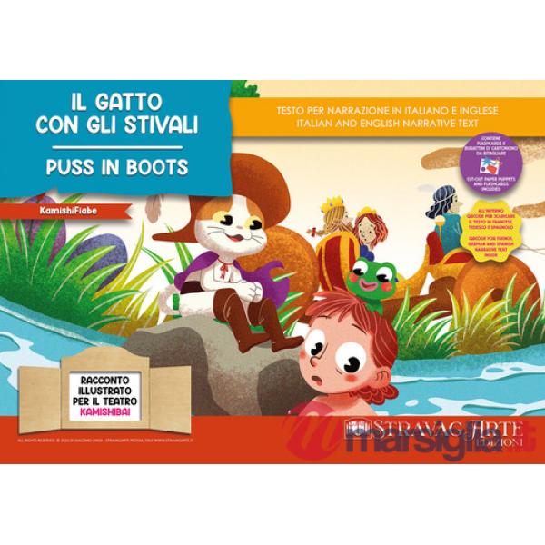 Gatto con gli stivali. Storia kamishibai. Ediz. italiana e inglese. Con QR code per traduzioni (FR/DE/ES) e materiali didattici 