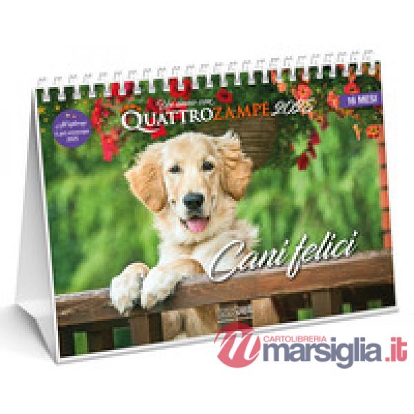 Cani felici. Calendario da tavolo 2025. 16 mesi