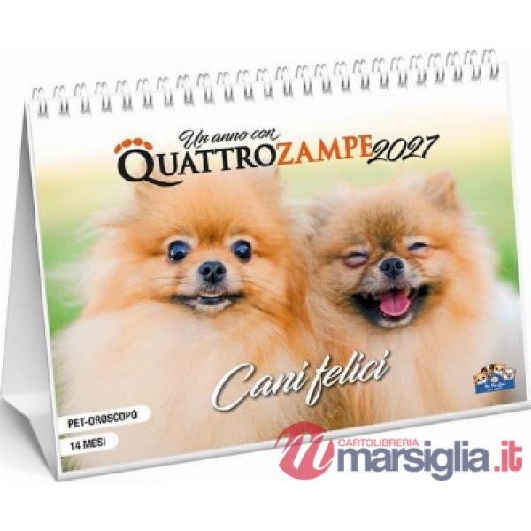 Cani felici. Calendario da tavolo 2027. 14 mesi