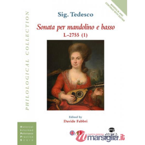 Sonata per mandolino e basso L-2755. Partitura. Ediz. bilingue