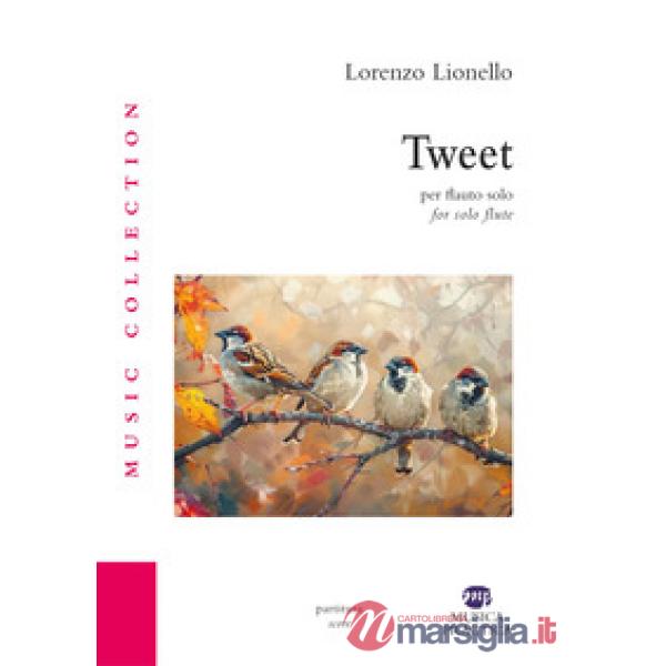 Tweet per flauto solo. Partitura